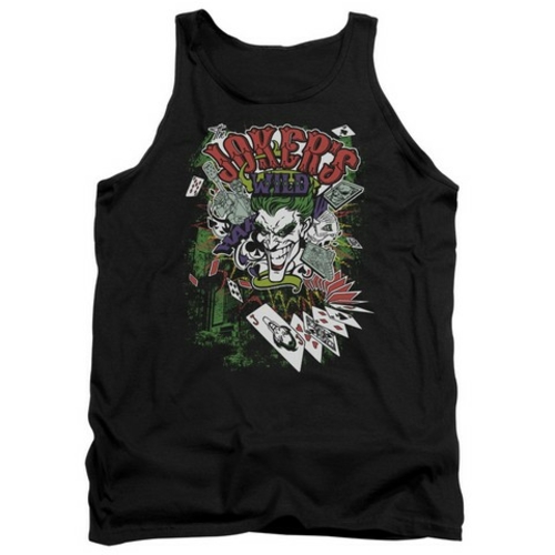 Trevco Batman-Jokers Wild - Adult Tank Top - Black- Small