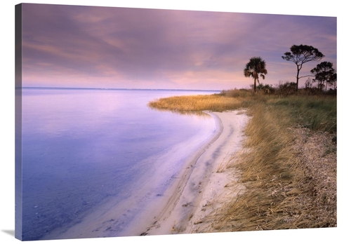 Global Gallery GCS-396105-3040-142 30 x 40 in. Beach Along Saint Josep