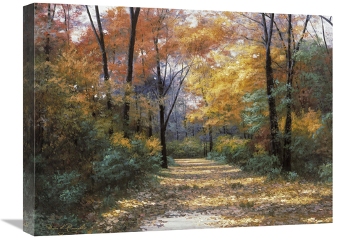 Global Gallery GCS-126715-1824-142 18 x 24 in. Autumn Road Art Print -