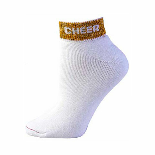 Pizzazz Performance Wear 7020 -GOL -XS 7020 Cheer Anklet Sock - Gold -