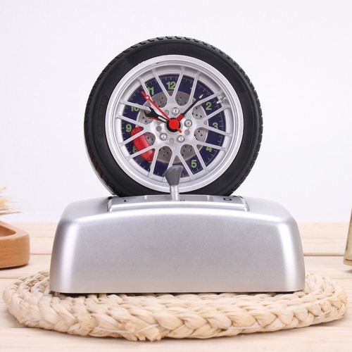 Rotating Tire Alarm Clock