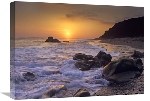 Global Gallery GCS-396440-1824-142 18 x 24 in. Sunset Over Leo Carillo