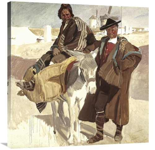 Global Gallery GCS-280126-36-142 36 in. Typical Men of La Mancha Art P