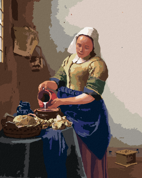 Paint by Numbers - THE MILKMAID (J. VERMEER)