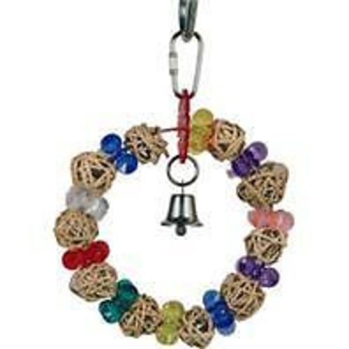 A&E Cage 001448 Happy Beaks Munch Ball Swing, Multicolor