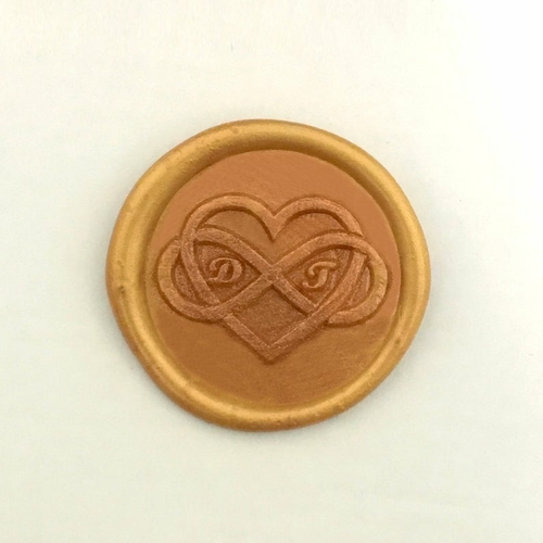Infinity Love Initials Wax Seal Stamp - Valentines Day Wax Stamp