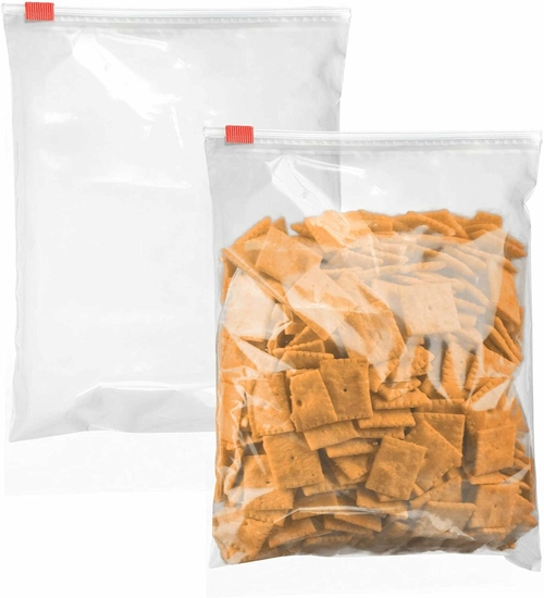 Pack of 50 Slider Zipper Bags 12 x 15 Clear Poly Bags 12x15 Thickness