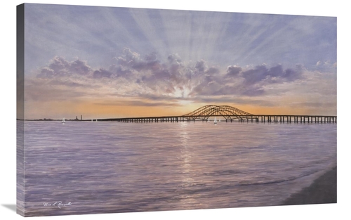 Global Gallery GCS-398715-2436-142 24 x 36 in. Sun Rays Over Captree A