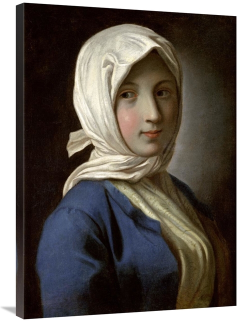 Global Gallery GCS-282767-36-142 36 in. A Girl in a Blue Jacket & Whit