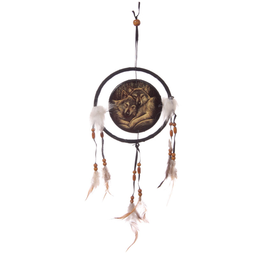Decorative Wolf Companions 16cm Dreamcatcher