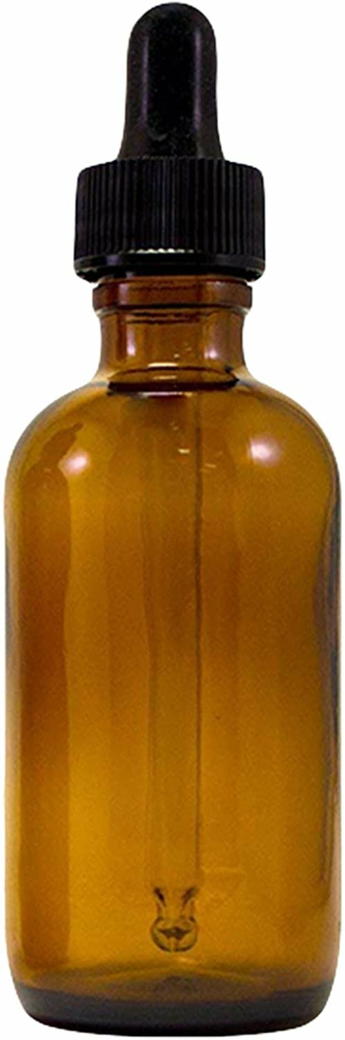 Dukal Pack of 12 Essential Oil Bottles 1 oz. Amber Glass Bottles with