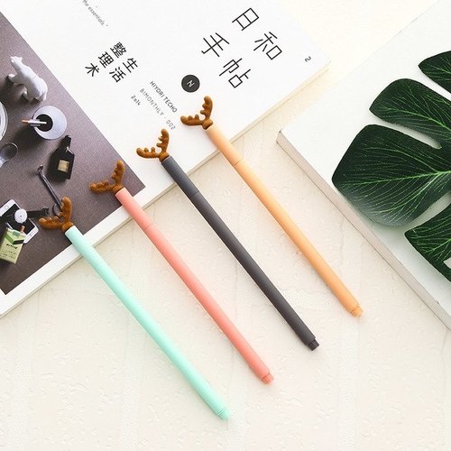 4 Pcs/lot High-end Ink pen Gel Pen Kawaii Antlers