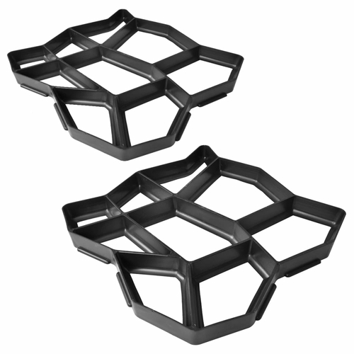Pavement Moulds 2 pcs 15.7"x15.7"x1.6" Plastic