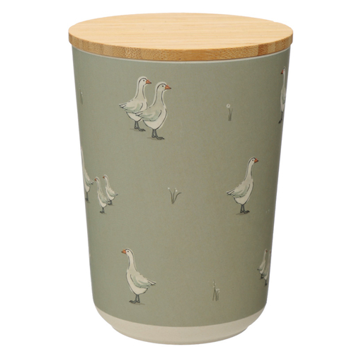 Medium Bamboo Composite Storage Jar Willow Farm