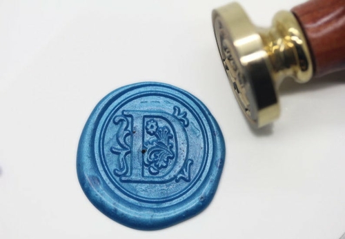 Alphabet Letter " D " Wax Seal Stamp , Sealing wax stamp