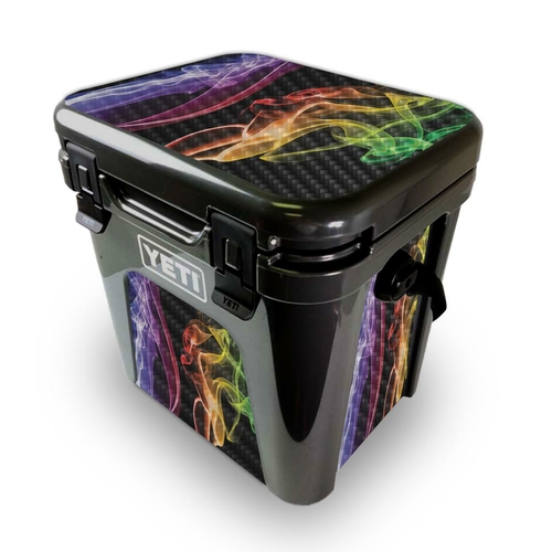MightySkins CF-YEROAD24-Bright Smoke Carbon Fiber Skin for Yeti Roadie