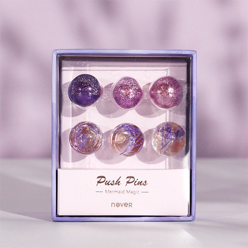 Mermaid Glass Thumb Tacks