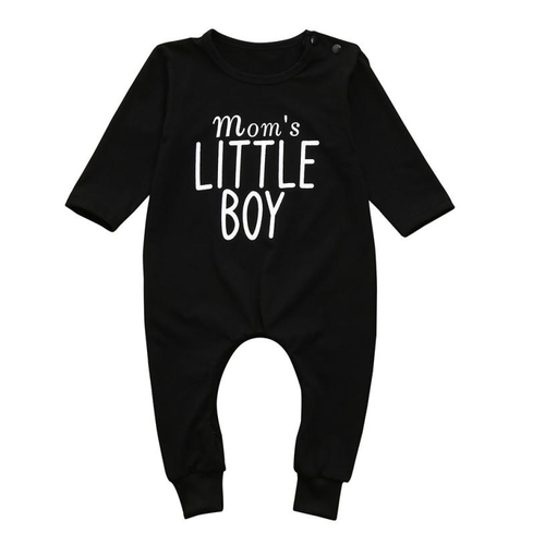 Newborn Kids Baby Boys Letter Print Romper