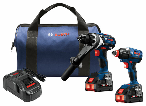 Bosch 2624633 18V Keyless 2-Tool Brushless Hammer Drill Driver & Impac