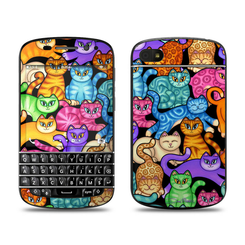 DecalGirl BQ10-CLRKIT BlackBerry Q10 Skin - Colorful Kittens