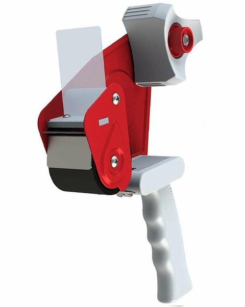 Packing Tape Dispenser Gun for 2" Tape, Side Loading Red Hand Tape