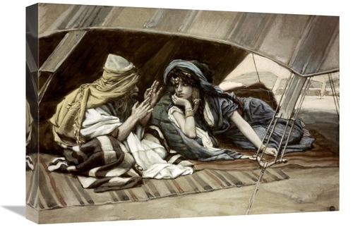 Global Gallery GCS-280195-22-142 22 in. Abrahams Counsel to Sarah Art 