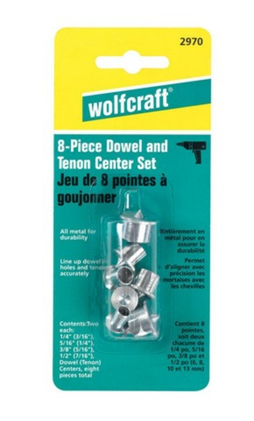 Wolfcraft 2970 Dowel Center Set  8 Piece