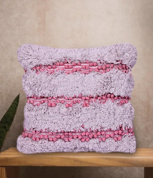 Handmade Cotton Cushion Cover Set of 1 Piece 16x16 Inches (40cm.)