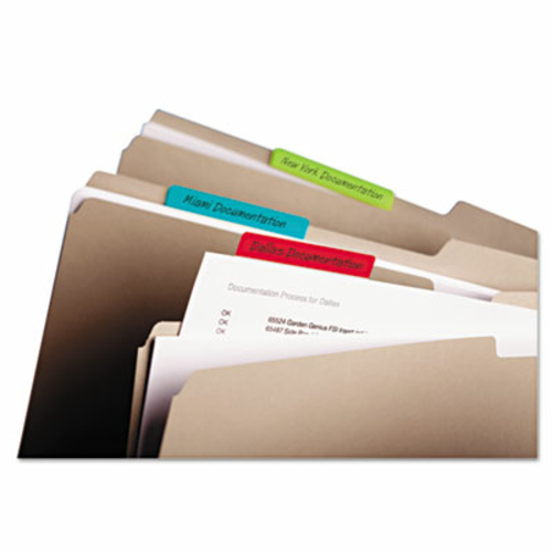 Sticky note 686ALYR3IN Durable File Tabs  3 x 1.5  Solid  Assorted Pri