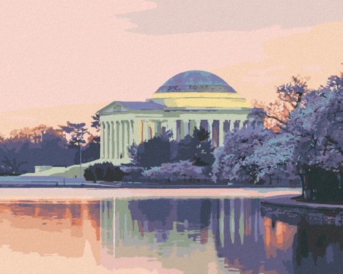 Paint by Numbers - JEFFERSON MEMORIAL, USA (TED DAVIS)