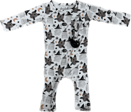 Squad Ghouls - Doodalou Bamboo Baby Romper - 9 - 12 Months