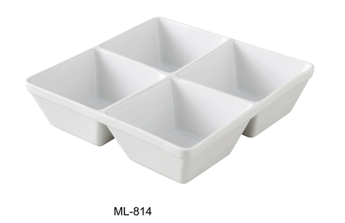 Yanco ML-814 Four Divided Square Bowl