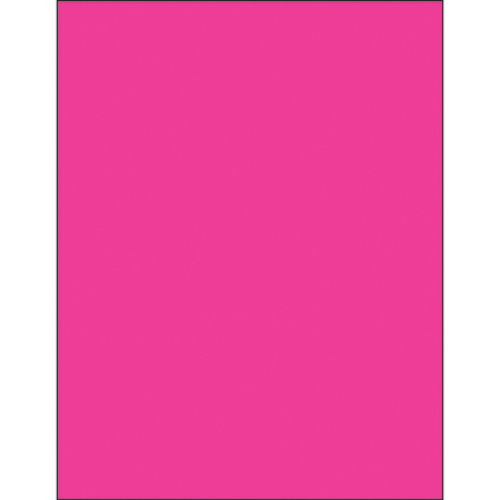 Box Partners LL185PK 8.5 x 11 in. Fluorescent Pink Rectangle Laser Lab