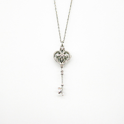 Gift Box - Key White Gold Aroma Necklace + Purify Oil Blend