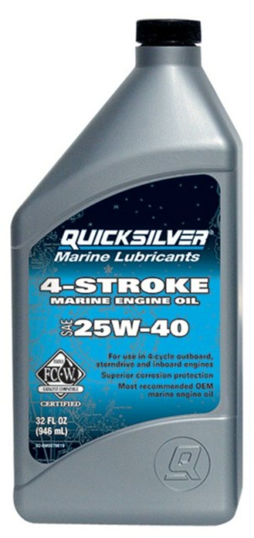 Quicksilver 71092-8M0078619 Premium 4-Cycle Marine Outboard Oil - pack