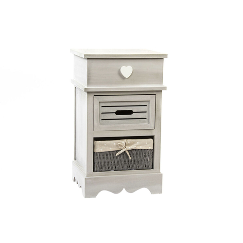 Chest of drawers DKD Home Decor Beige Grey Wood Metal 30 x 40 cm 36 x