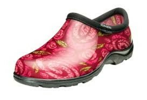 BFG2 PPL5116FP10 10 in. Sloggers Womens Rose Swril Print Waterproof Sh