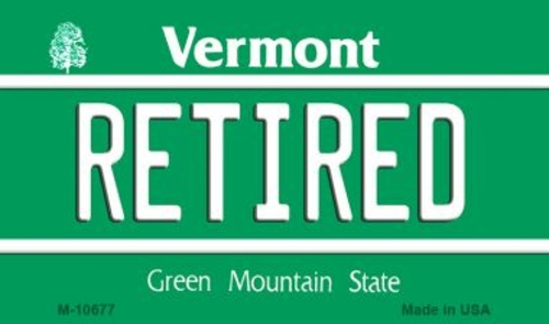 Smart Blonde M-10677 Retired Vermont State License Plate Novelty Magne