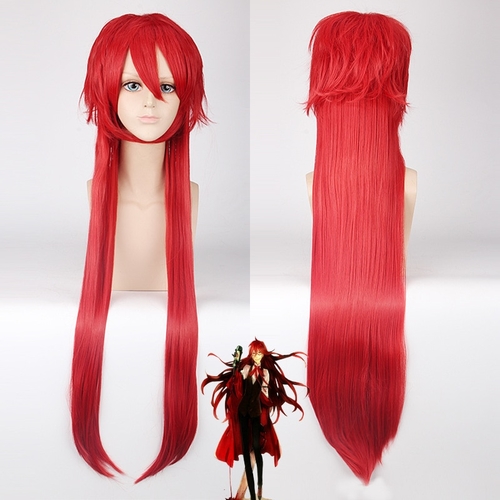 Black Butler Grell Sutcliff Long Straight Layered