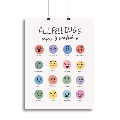All Feelings Are Valid Canvas Print or Poster