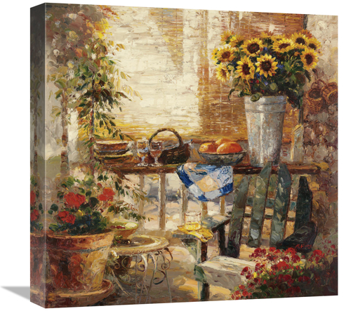 Global Gallery GCS-128083-1818-142 18 x 18 in. Trinas Potting Bench Ar