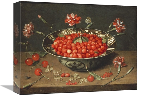 Global Gallery GCS-267498-16-142 16 in. Strawberries in a Bowl Art Pri