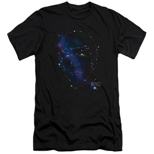 Trevco Star Trek-Spock Constellations - Short Sleeve Adult 30-1 Tee - 