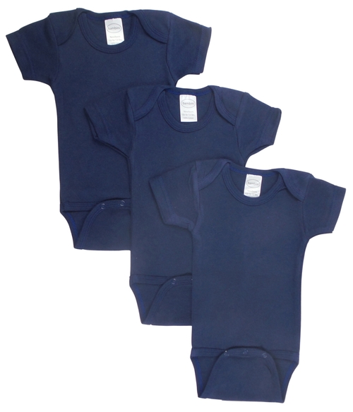 Main Bambini LS-0190 Bodysuit, Navy - Medium - Pack of 3 image