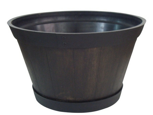 Southern HDR-474529 15.5 in. Whiskey Barrel Planter