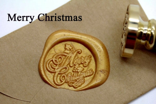 Wax Seal Stamp Kit ” Merry Christmas “ Sealing Wax Stamp Kits Wedding