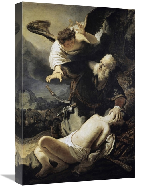 Global Gallery GCS-279598-22-142 22 in. The Sacrifice of Isaac Art Pri