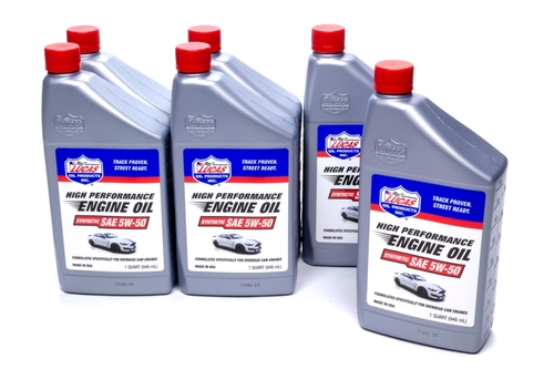 Lucas Oil LUC10101-6 1 qt. 5W50 Synthetic Motor Oil - Set of 6