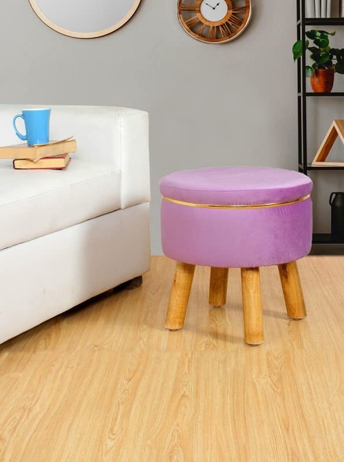 Ottoman Stool for Living Room Sitting Footrest Seat Pouf Foam Stool