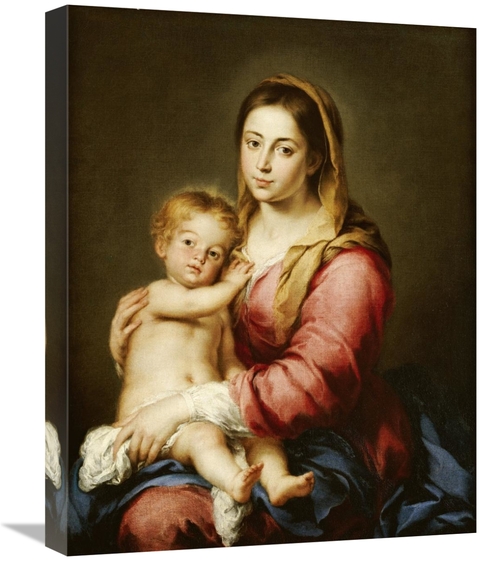 Global Gallery GCS-266931-22-142 22 in. The Virgin & Child Art Print -